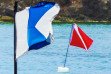 Bandera Alfa y Bandera Bravo | Banderas para buceadores