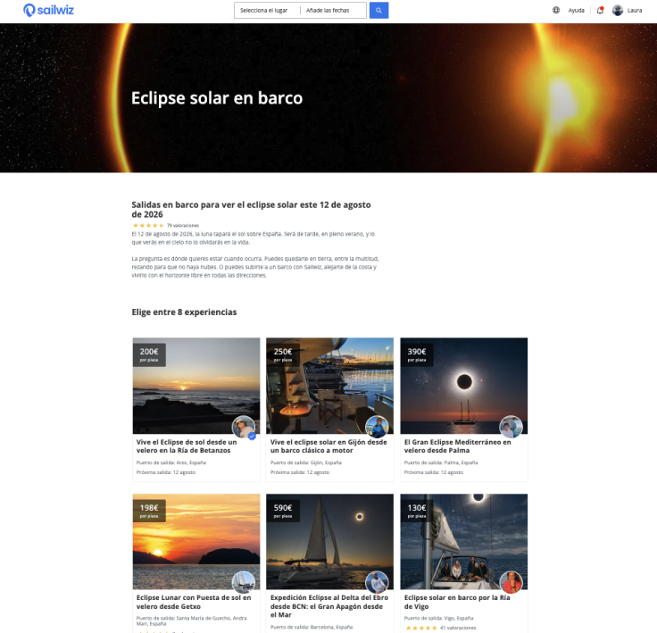 Cómo funciona la experiencia plaza a plaza en el eclipse
