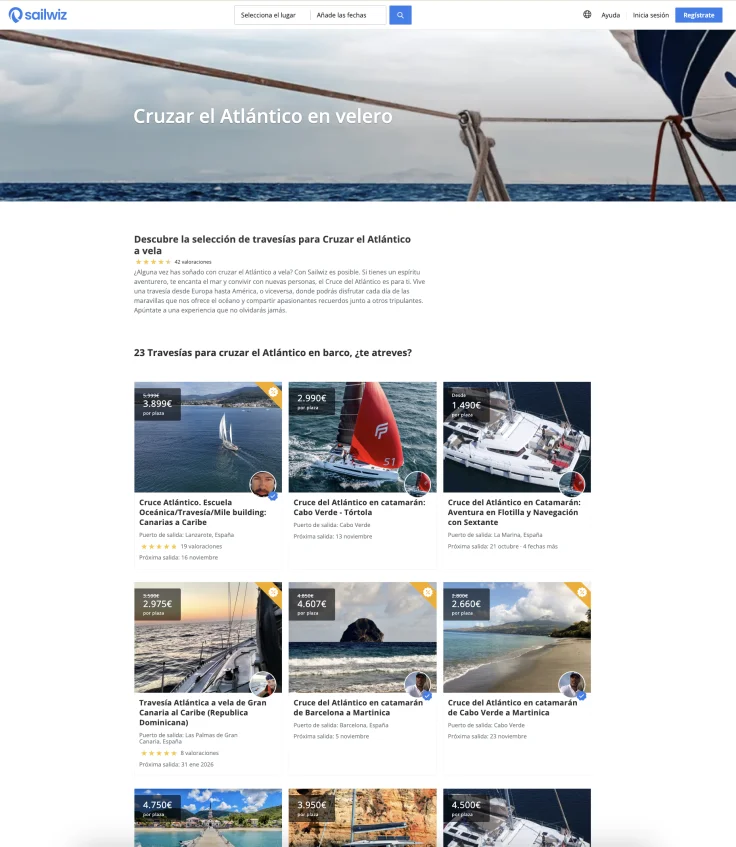 ¿Cómo encontrar un barco en el que enrolarme para cruzar el Atlántico?