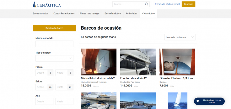 web de compraventa de barcos