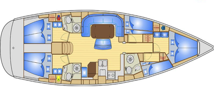 Plano de alquiler de velero