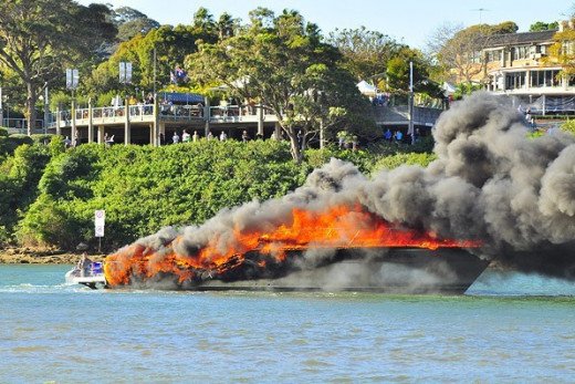 ¡Fuego a bordo!