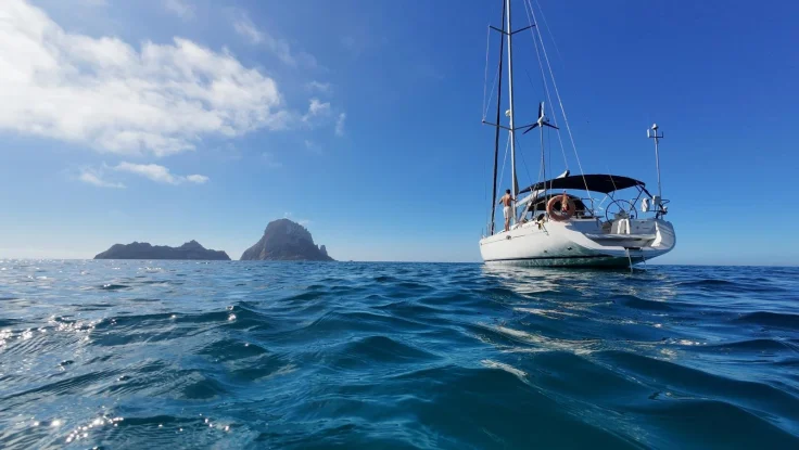 Navegación por Columbretes, Mallorca e Ibiza