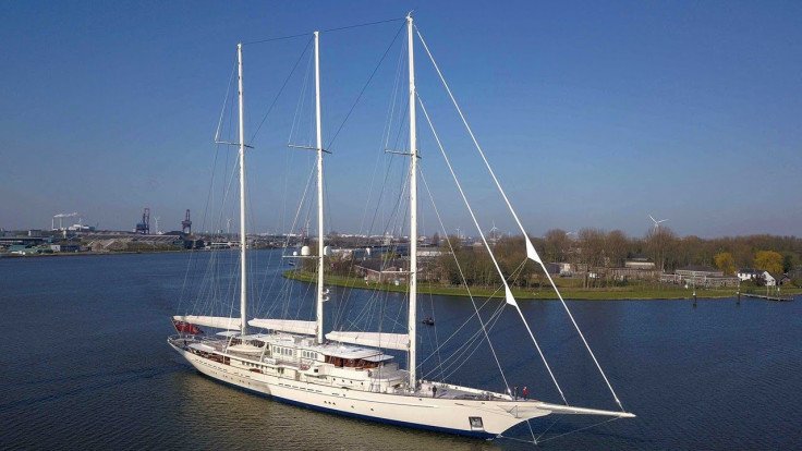 Royal Huisman's 90m/ 295ft Athena arrived in Holland today