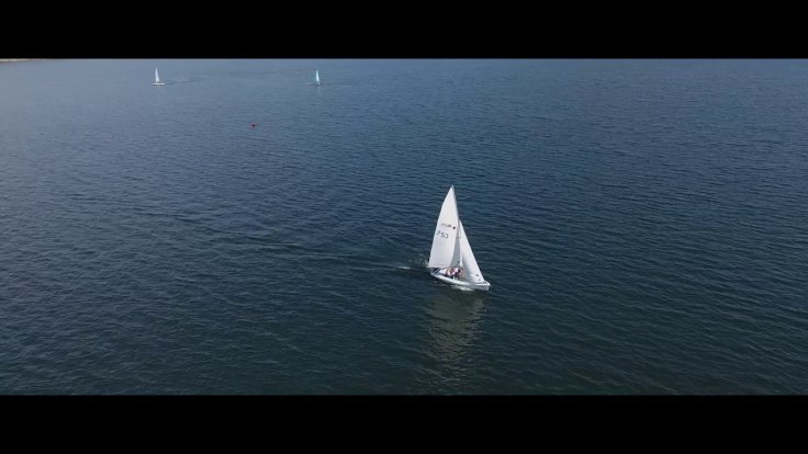 Regata en el embalse del Burguillo